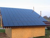 Bild Fotovoltaik "Dreh-Gartenhäuschen"