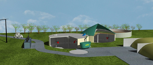 Picture standard biogas plant